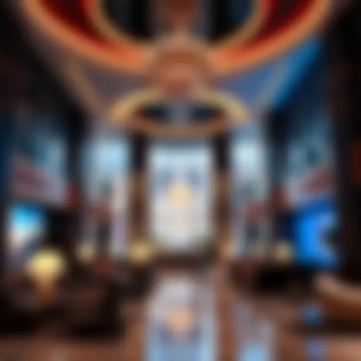 Elegant Hotel Lobby Experience Stunning view of a luxury hotel lobby