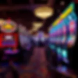 Dynamic casino environment showcasing lightning jackpot machines