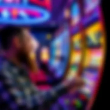 Immersive Player Experience with Lightning Jackpots Close-up of a player engaging with a lightning jackpot game