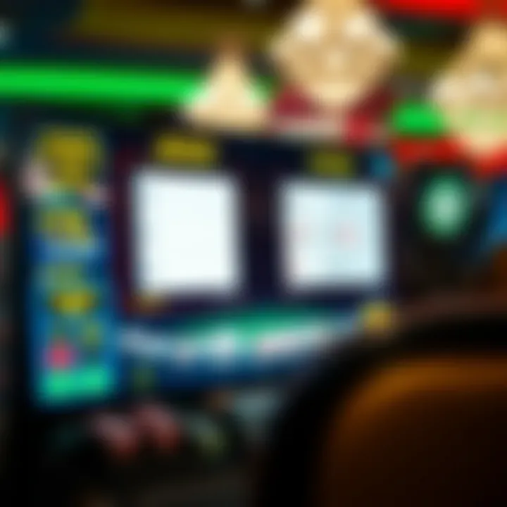 An overview of advanced blackjack strategies displayed on a digital screen