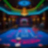 Live blackjack table setup showcasing immersive technology