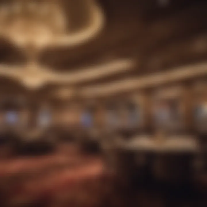 An elegant dining area in a casino resort