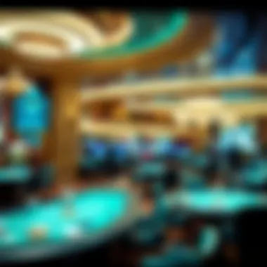 Casino Elegance The glamorous interior of a renowned casino in Monte Carlo