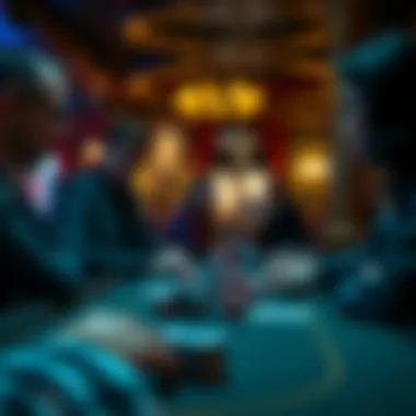 Lively Poker Game Night Players engaged in a lively poker game night