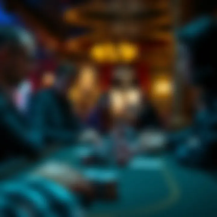 Lively Poker Game Night Players engaged in a lively poker game night