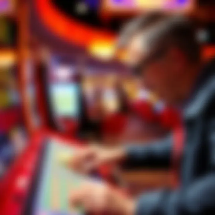 An individual scratching off a ticket with excitement