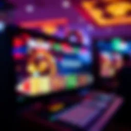 Exciting online casino game interface