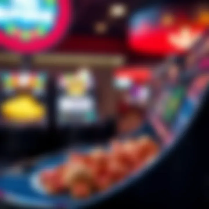 Illustration showing various types of games for free spins