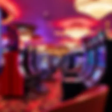 A vibrant gaming floor filled with an array of slot machines and table games.