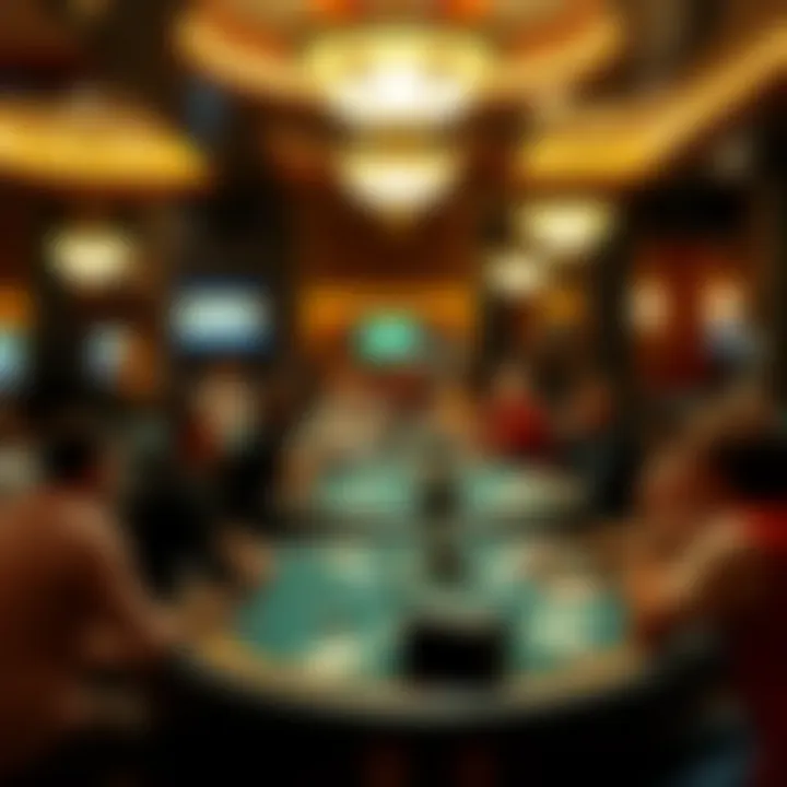 Inside a Thriving Poker Room Interior view of a popular California poker room showcasing the excitement