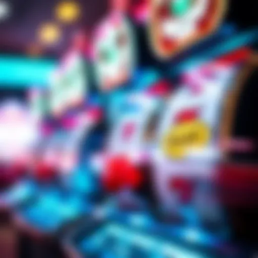 A captivating visual of slot reels spinning