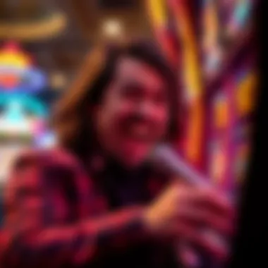 Player experiencing excitement through a quick hits game