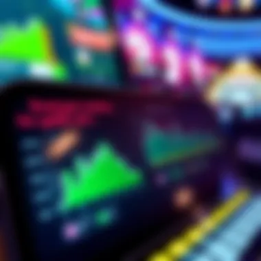 User Engagement Metrics for Bingo Apps A visual representation of user engagement metrics for bingo apps, featuring graphs and charts that highlight player activity.