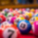 Colorful Bingo Balls Bingo balls representing various numbers