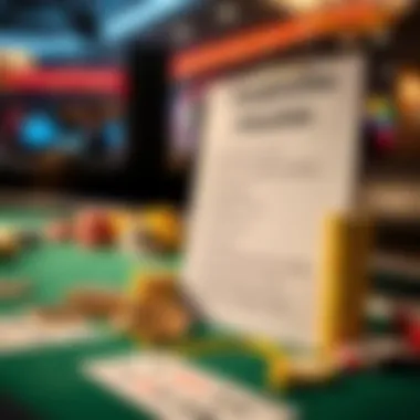 A checklist highlighting responsible gambling