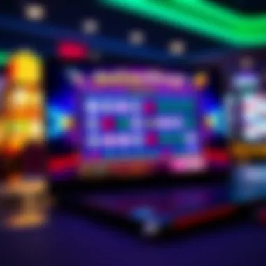 A laptop screen displaying an online bingo game