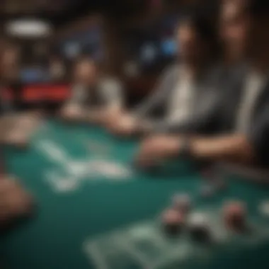 Visual representation of online poker technology and connectivity