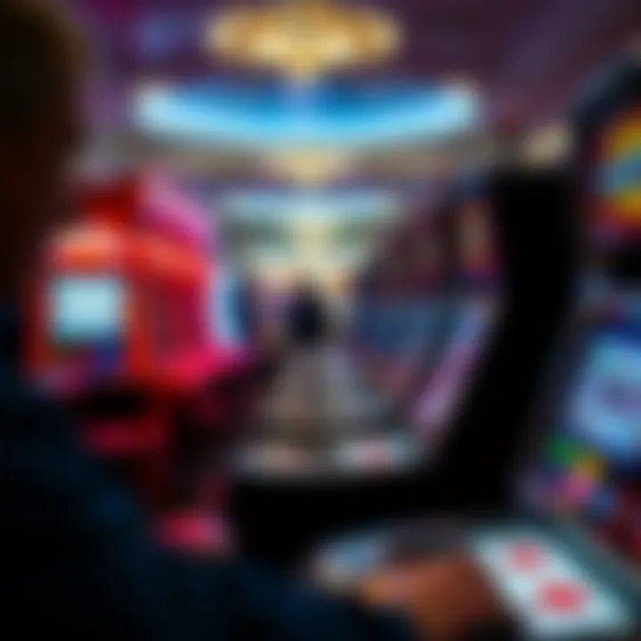 A conceptual image demonstrating the psychological aspects of gambling and player engagement