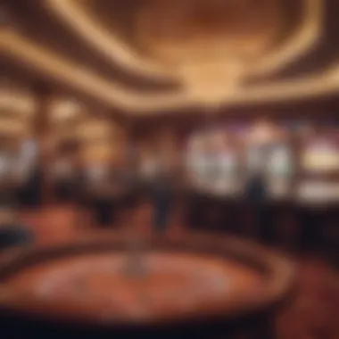 Vibrant atmosphere of a lively casino floor