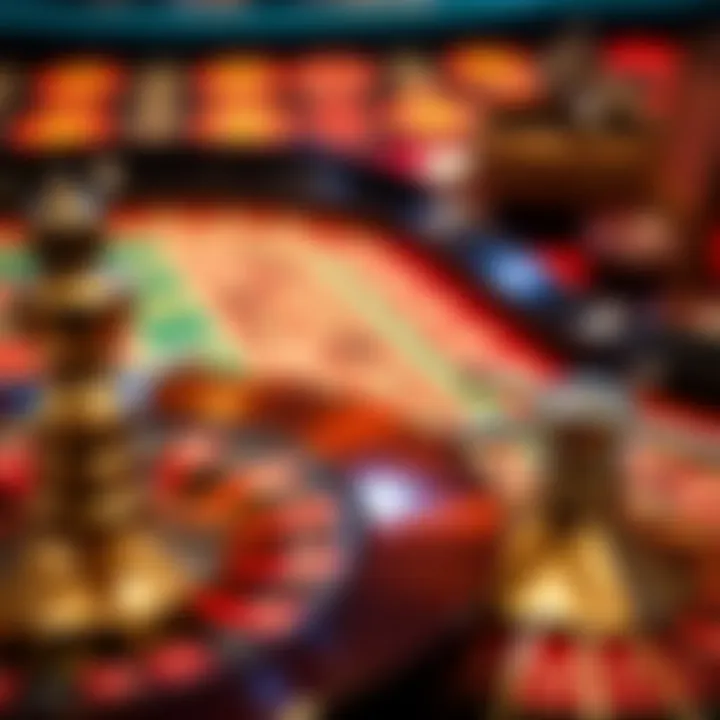 Strategic betting patterns on a roulette table