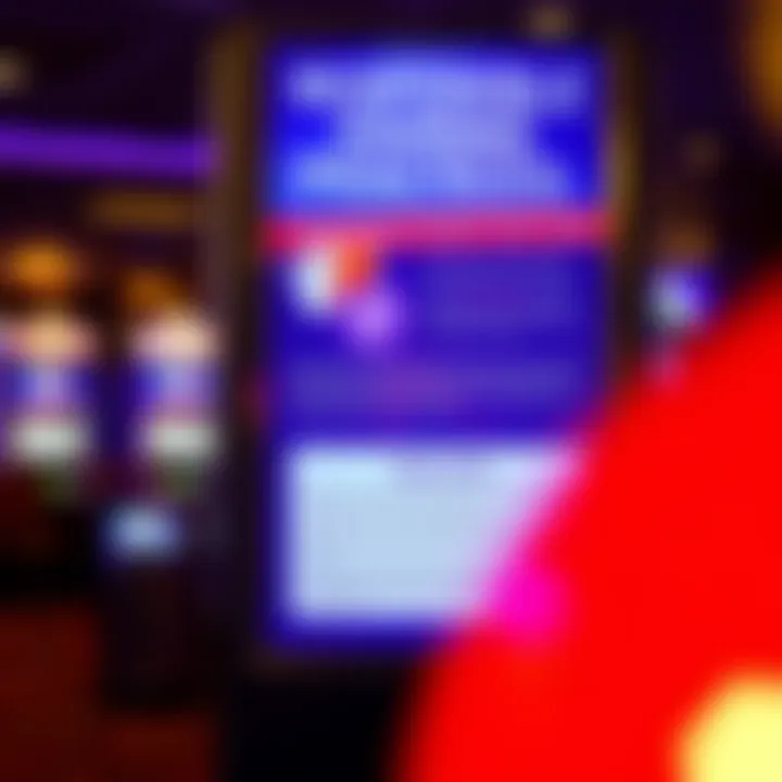 An informative display on responsible gaming practices at the casino