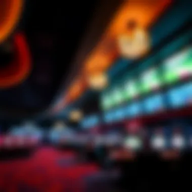 A panoramic view of Seneca Niagara Casino showcasing the sports betting area