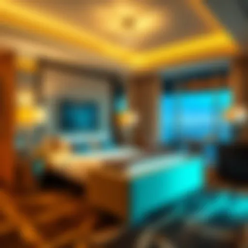 Luxurious suite interior showcasing modern design