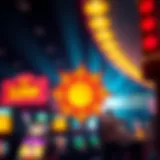 Vibrant Sun Symbol Symbol of the sun in vibrant colors