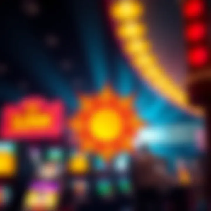 Vibrant Sun Symbol Symbol of the sun in vibrant colors