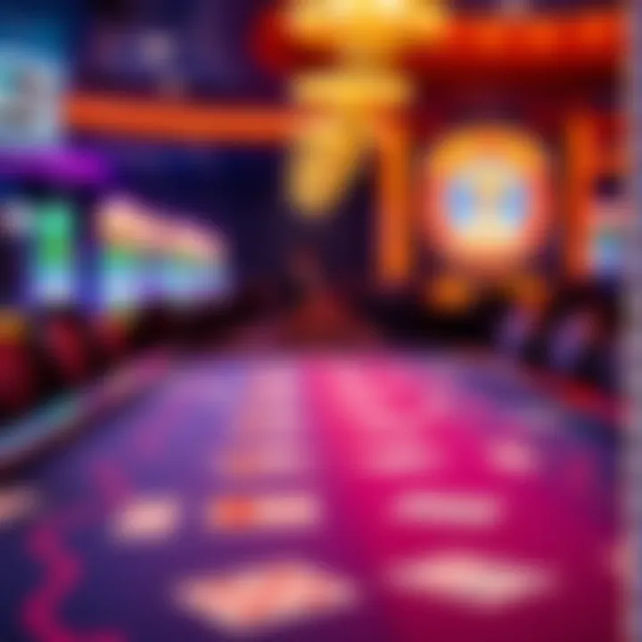 Vibrant Super Times Poker Table An engaging Super Times Poker table with vibrant graphics