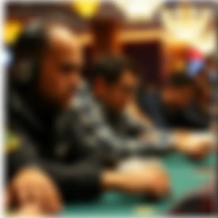 A close-up of focused players analyzing their next moves