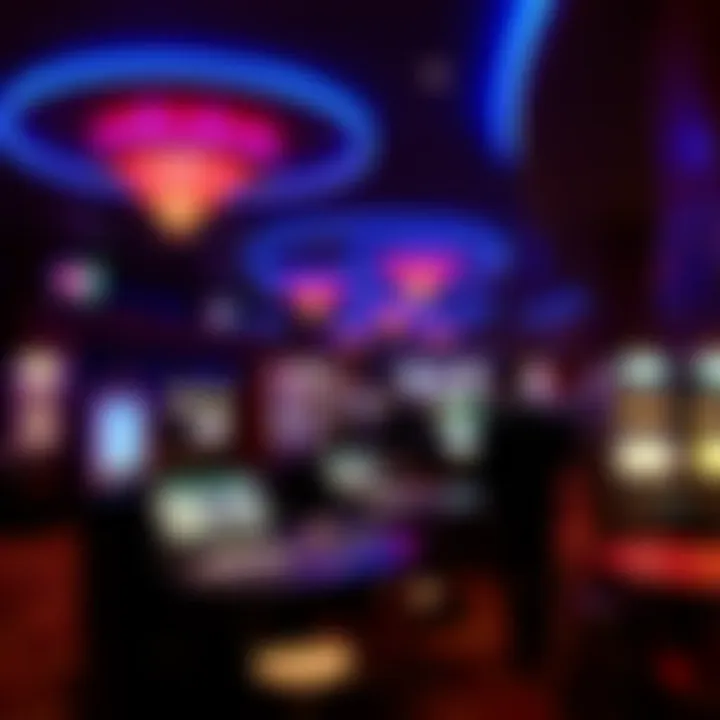 Vibrant atmosphere of a Bay Area casino during an event