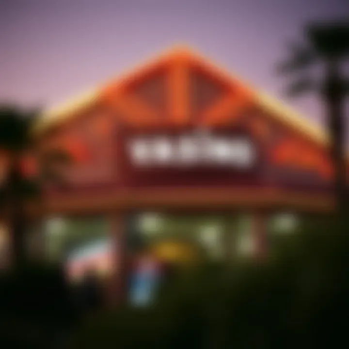 Unique Architecture of Off-Strip Casinos Exterior view of an off-strip casino showcasing unique architecture