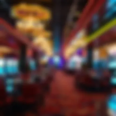 Luxurious Atmosphere at Off-Strip Casinos A luxurious lounge area in an off-strip casino