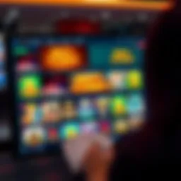 A captivating online casino interface displaying various game options