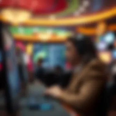 An interactive customer support chat feature for online casinos