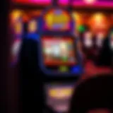 Vibrant slot machine with colorful graphics