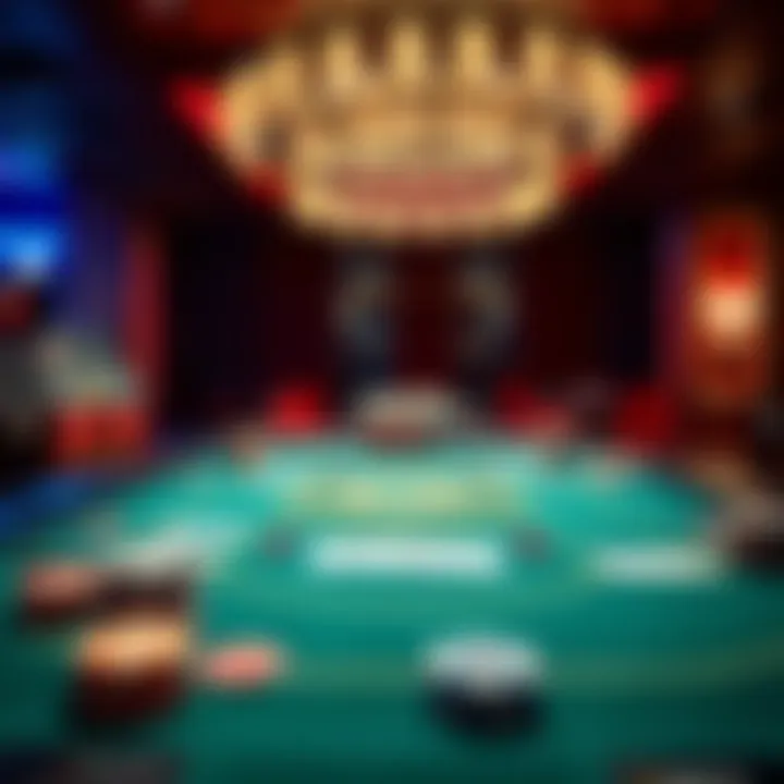 Strategic layout of poker blinds