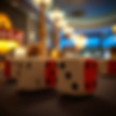 A pair of dice symbolizing the gambling culture intertwined with personal relationships