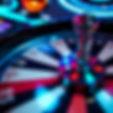 Close-up of a spin wheel being spun