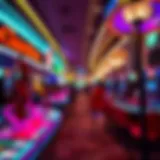 A panoramic view of a luxurious casino in Miami showcasing vibrant nightlife