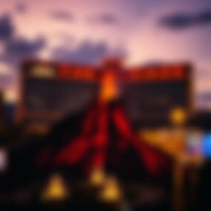 The iconic volcano at The Mirage Hotel