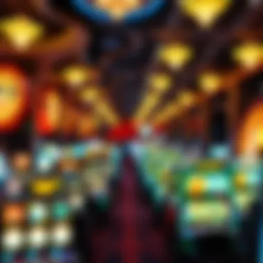 Interior layout of a bustling casino floor