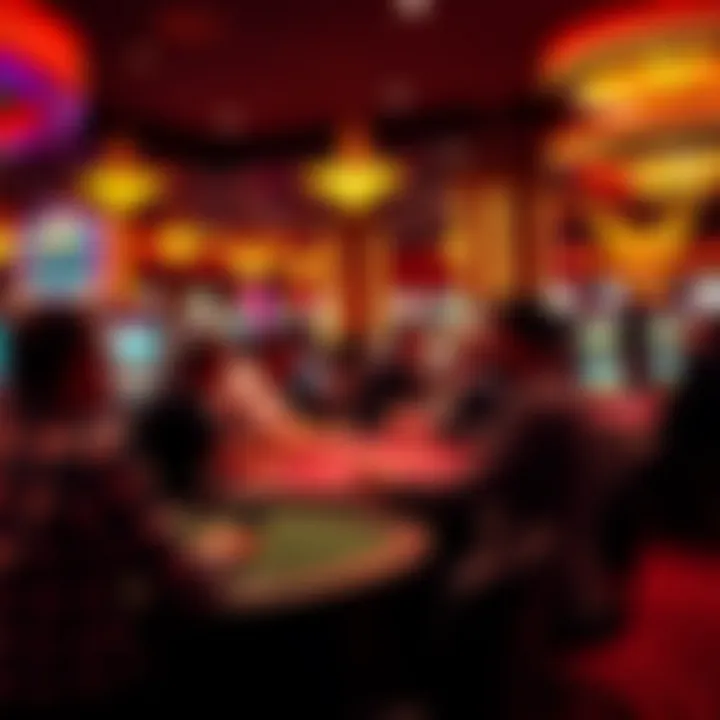 Players enjoying table games in a vibrant setting