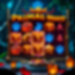 A vibrant depiction of the Primal Hunt slot game interface showcasing its unique symbols and layout