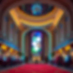 The architectural design of a prize casino showcasing its grandeur.