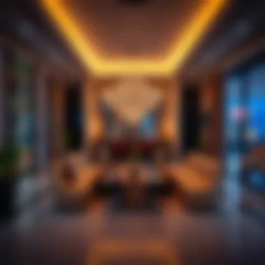 Luxurious Penthouse Interior Luxurious penthouse interior showcasing modern design elements