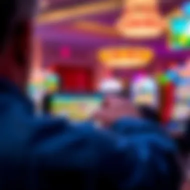 A player enjoying a slot game on a mobile device with rewards displayed