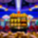 Vibrant display of a Vegas slot app interface showcasing various games