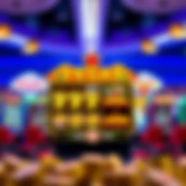 Vibrant display of a Vegas slot app interface showcasing various games